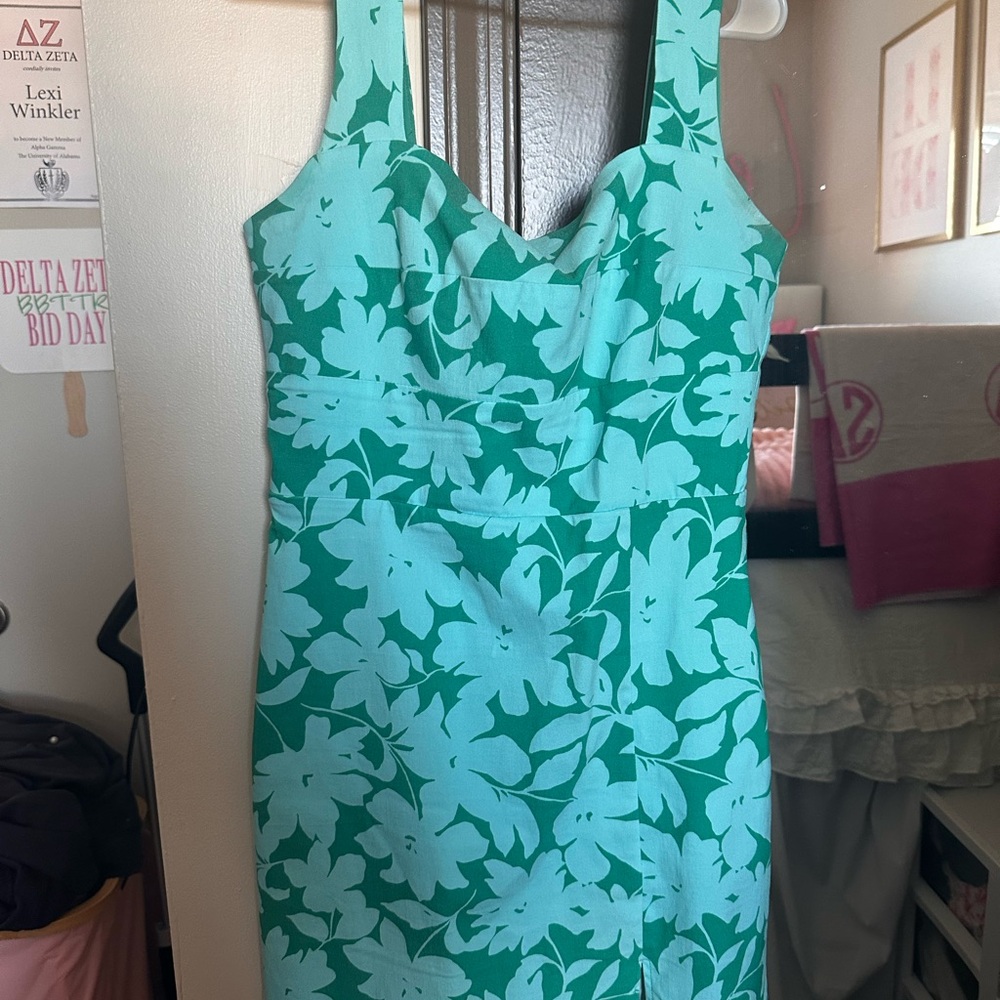Floral Green Dress